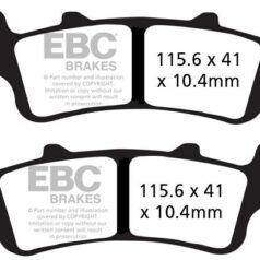 BRAKE PAD FA-V SERIES SINTERED METAL/ORGANIC COMPOUND