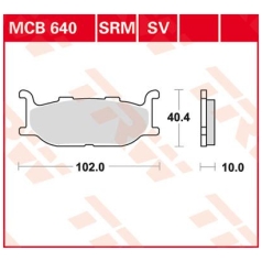BRAKE PAD SRM SINTER SCOOTER >125