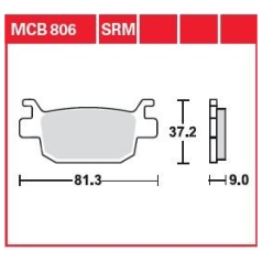 BRAKE PAD SRM SINTER SCOOTER >125