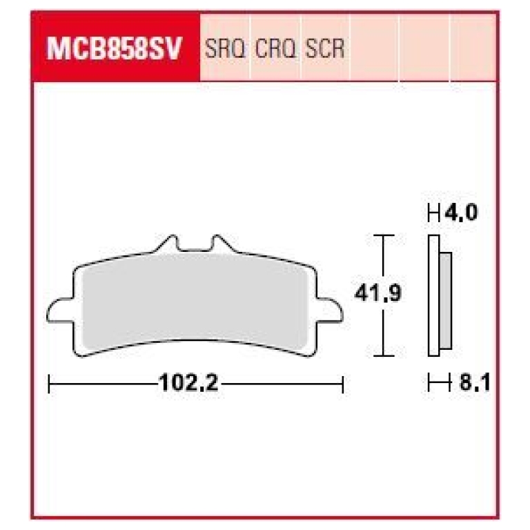 BRAKE PAD SCR SINTER CARBON RACE LONGLIFE