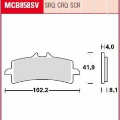 BRAKE PAD SV SINTER PERFORMANCE STREET