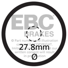 BRAKE PAD SFA-V SERIES SINTERED METAL/ORGANIC COMPOUND