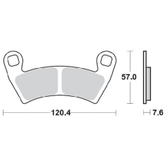 BRAKE PAD ATV NITRO