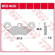 BRAKE PAD SI SINTER OFFROAD