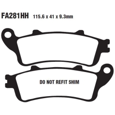 BRAKE PAD FA-HH SERIES SINTERED METAL