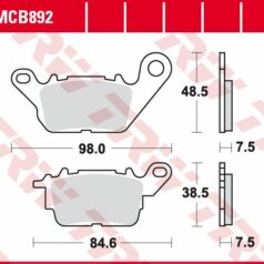 EC ORGANIC BRAKE PADS WITH ABE