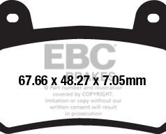 BRAKE PAD FA-HH SERIES SINTERED METAL
