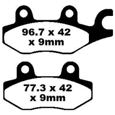 BRAKE PAD SFA SERIES ORGANIC