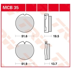 BRAKE PAD ALLROUND ORGANIC STANDARD