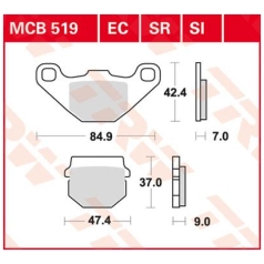 BRAKE PAD ALLROUND ORGANIC STANDARD