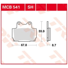 BRAKE PAD ALLROUND ORGANIC STANDARD