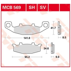 BRAKE PAD ALLROUND ORGANIC STANDARD