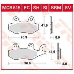BRAKE PAD ALLROUND ORGANIC STANDARD