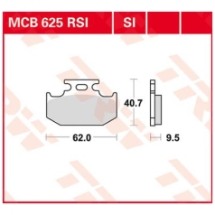BRAKE PAD SI SINTER OFFROAD
