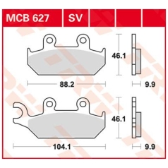 BRAKE PAD ALLROUND ORGANIC STANDARD