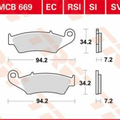 BRAKE PAD ALLROUND ORGANIC STANDARD