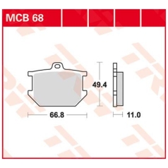 BRAKE PAD ALLROUND ORGANIC STANDARD