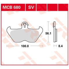 BRAKE PAD ALLROUND ORGANIC STANDARD