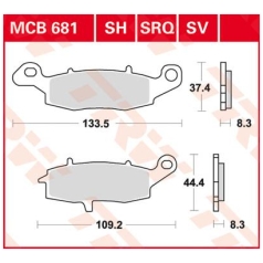 BRAKE PAD ALLROUND ORGANIC STANDARD