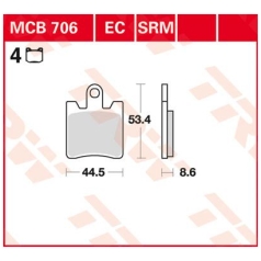 BRAKE PAD ALLROUND ORGANIC STANDARD