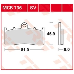 BRAKE PAD ALLROUND ORGANIC STANDARD