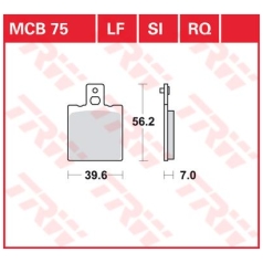 BRAKE PAD ALLROUND ORGANIC STANDARD