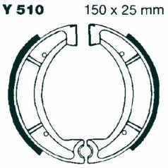 BRAKE SHOE WATER GROOVED SERIES ORGANIC