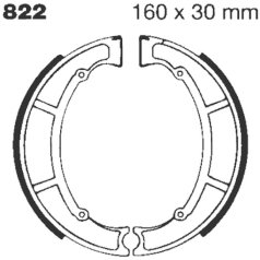 BRAKE SHOE WATER GROOVED SERIES ORGANIC