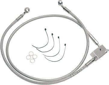 REAR BRAKE LINE STAINLESS STEEL 2" EXTENDED