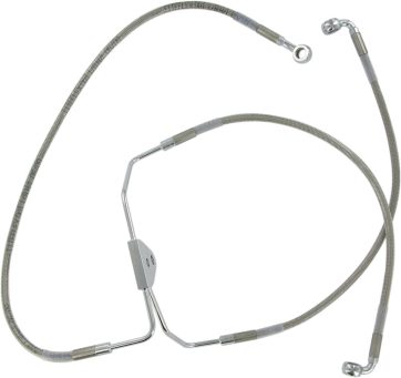 FRONT BRAKE LINE NON-ABS STAINLESS STEEL
