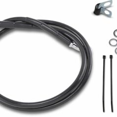 FRONT BRAKE LINE BLACK VINYL COATED STAINLESS STEEL