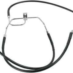 FRONT BRAKE LINE BLACK VINYL COATED STAINLESS STEEL