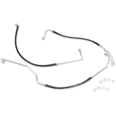 REAR BRAKE LINE BLACK VINYL COATED STAINLESS STEEL