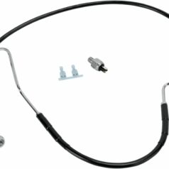 REAR BRAKE LINE BLACK VINYL COATED STAINLESS STEEL