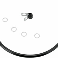 REAR BRAKE LINE BLACK VINYL COATED STAINLESS STEEL