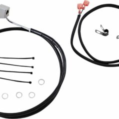 REAR BRAKE LINE BLACK VINYL COATED STAINLESS STEEL