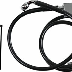 REAR BRAKE LINE BLACK VINYL COATED STAINLESS STEEL