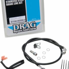 REAR BRAKE LINE BLACK VINYL COATED STAINLESS STEEL