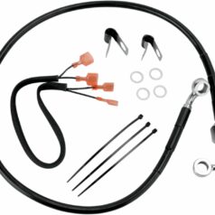 REAR BRAKE LINE BLACK VINYL COATED STAINLESS STEEL