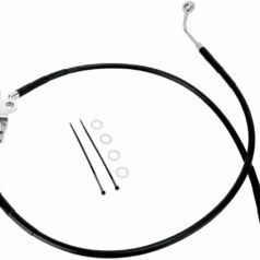 REAR BRAKE LINE BLACK VINYL COATED STAINLESS STEEL