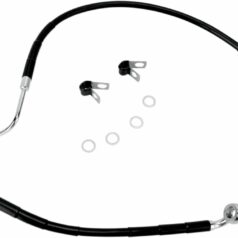 REAR BRAKE LINE BLACK VINYL COATED STAINLESS STEEL