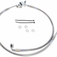 BRAKE LINE STAINESS STEEL CLEAR COATED REAR OEM LENGTH