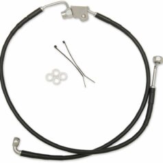 BRAKE LINE STAINESS STEEL BLACK COATED REAR OEM LENGTH