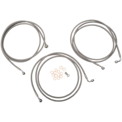 BRAKELINES STAINLESS FOR 18-20" APE BARS ABS MODELS HD