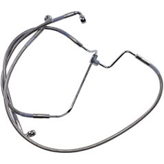 EXTENDED LENGTH FRONT STAINLESS STEEL BRAKE LINE KIT