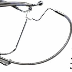 EXTENDED LENGTH FRONT STAINLESS STEEL BRAKE LINE KIT