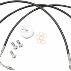 BRAKE LINE 18"-20" APE KIT BLACK