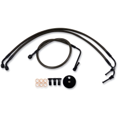 BRAKE LINE MIDNIGHT STAINLESS FOR 18"-20" APE HANGERS