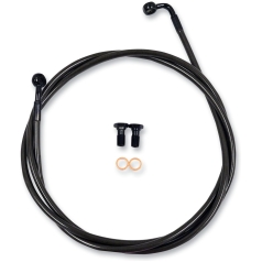 BRAKE LINE MIDNIGHT STAINLESS FOR 15"-17" APE HANGERS