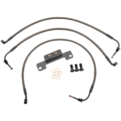 BRAKE LINE MIDNIGHT STAINLESS FOR 12"-14" APE HANGERS